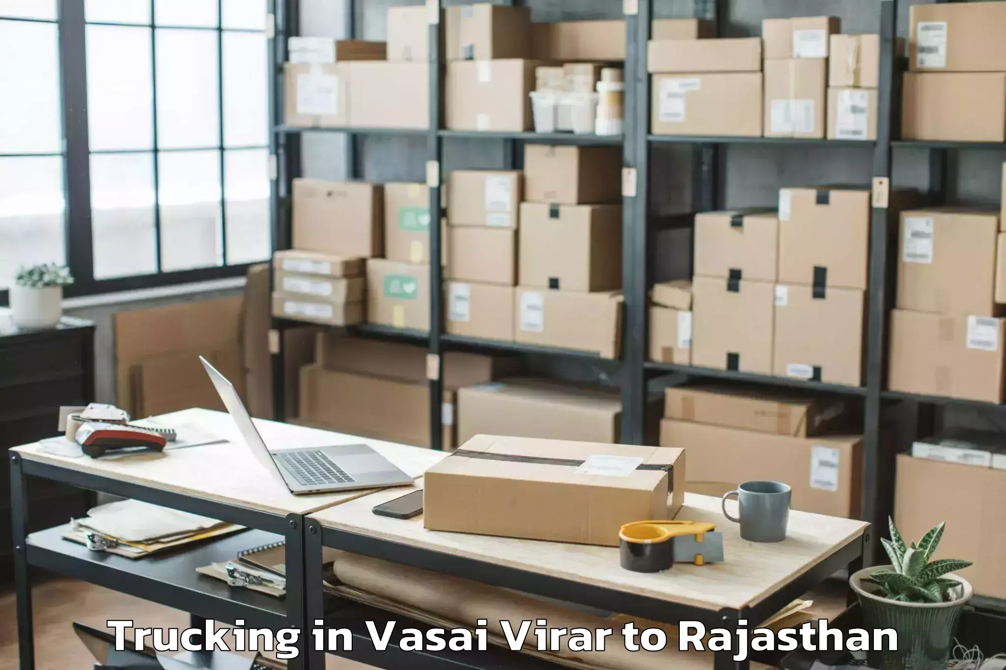 Book Vasai Virar to Bhadasar Trucking Online